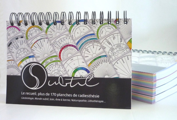 Couverture du livre "Subtil, le recueil"
Collection de planches de radiesthésie pour pendule